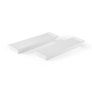 Melannco 2 Pieces Arlington Floating Wall Shelves for Bedroom, Living Room, Nursery