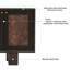 Armoire de rangement en bois massif 62,99 po Mid-Century