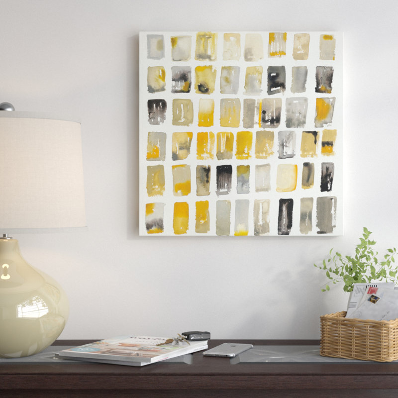 « city windows i », impression sur toile tendue, H 18 po x l 18 po x P 1,5 po, Toile avec cadre noir, Pas de tapis