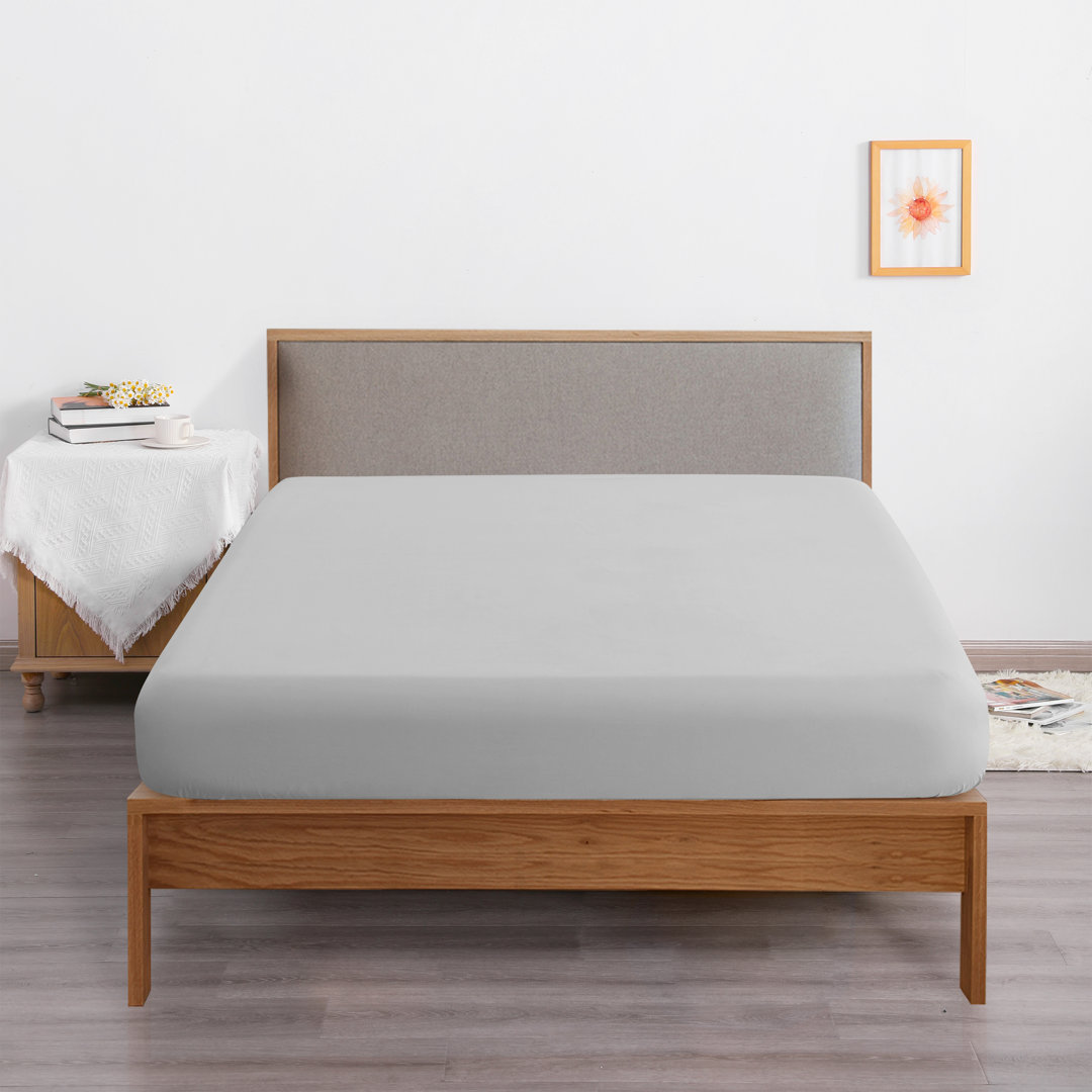 Fitted Bed Sheet Only, 1800 Brushed Microfiber Deep Pocket Fitted Sheet - NTBAY NTBAY 