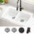 KRAUS Forteza 33” Granite Drop In / Undermount Single Bowl White Kitchen Sink-119559212-119559213