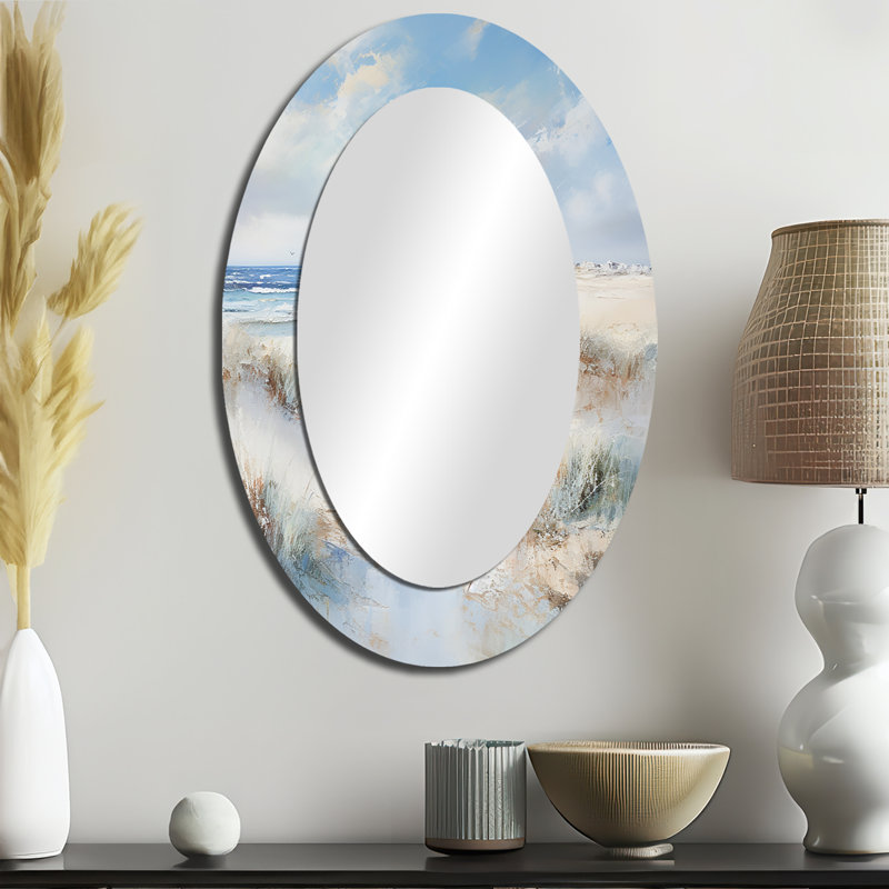 Coastal Ocean Charm In Winter I - Miroir mural Coastal, 36 po x 24 po