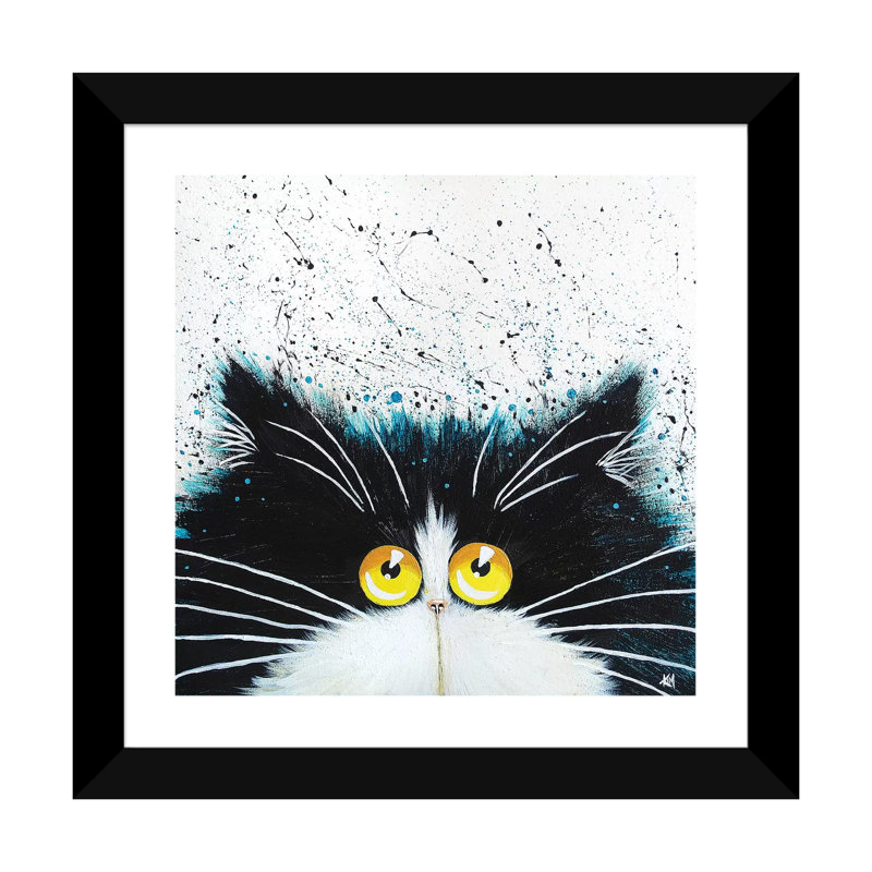 "Otis" par Kim Haskins, reproduction d’art, Black Paper, Blanc, H 24 po x l 24 po x P 1 po