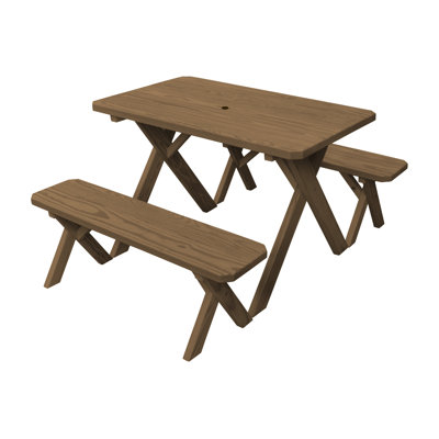 Table de pique-nique en bois massif Riverhead