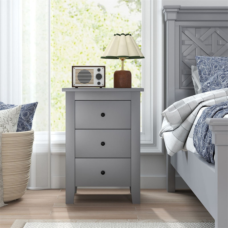 46cm W Manufactured Wood Bedside Table