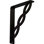 1 1/2"W x 7 1/2"D x 10"H Loera Wrought Iron Bracket, (Single center brace) (2-Pack)