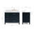 Cambridge 43'' Single Bathroom Vanity with White Quartz Top-46247148