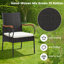 Chaise de patio avec coussin Anatolij