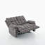 2 Seater Fabric Reclining Loveseat