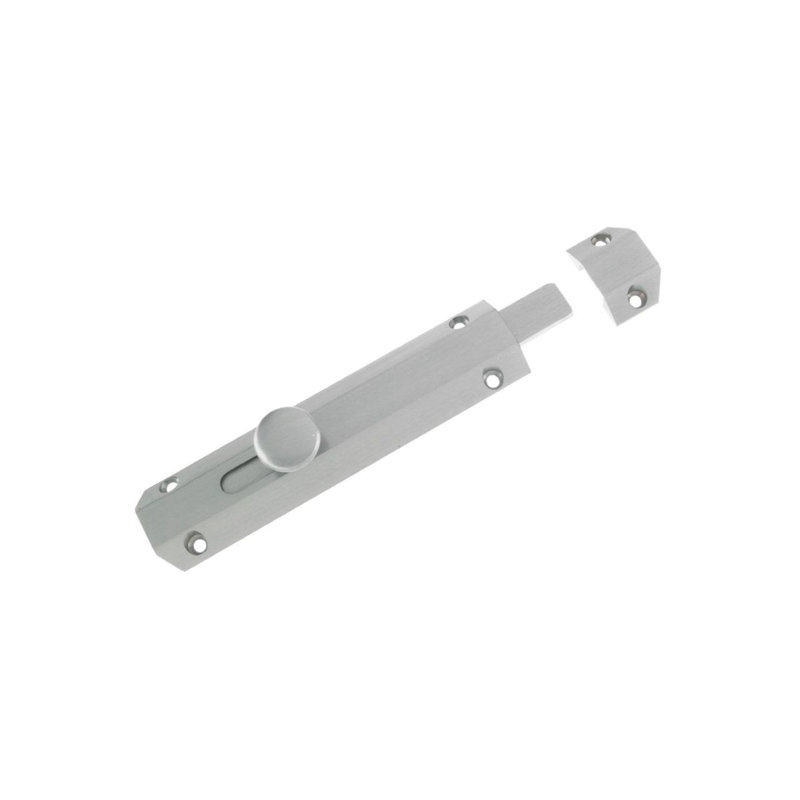 Surface Bolt, Satin Chrome
