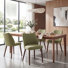 46.40cm H Fabric Upholstered Upholstered Back Side Chair in Camel
