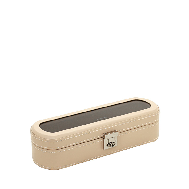 Cordoba Leather Watch Box, Beige