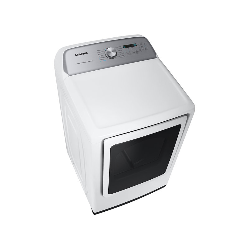 Samsung 7.4 cu. ft. Smart Dryer with Steam Sanitize+, Electric, White