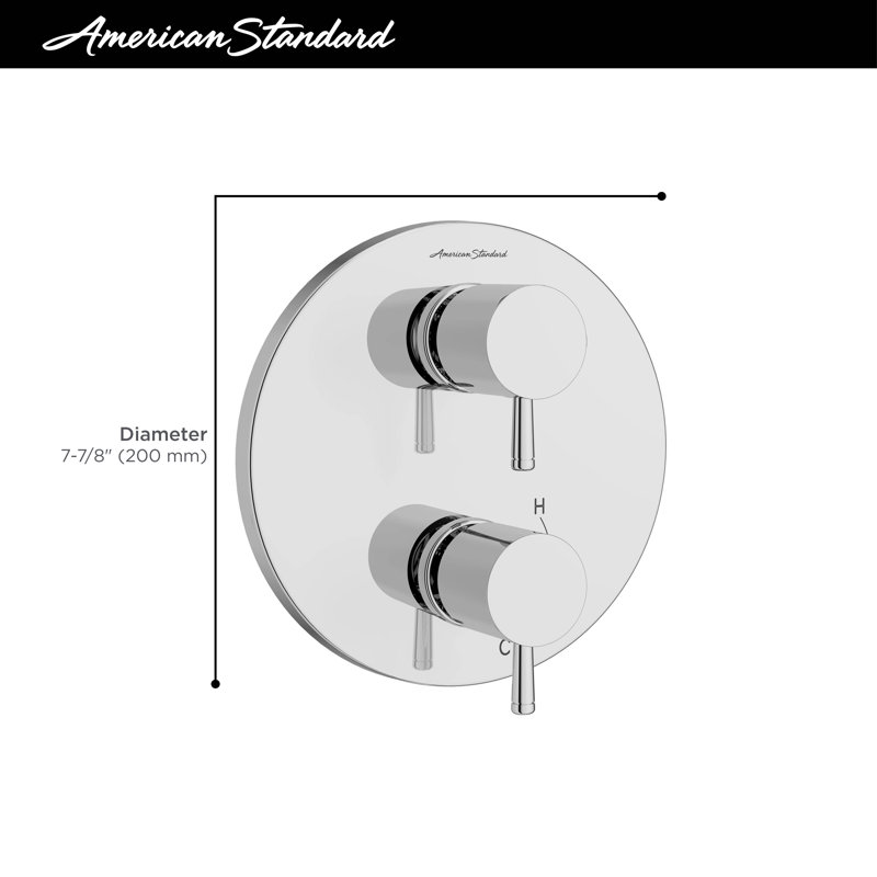 Serin Shower Trim, Polished Chrome