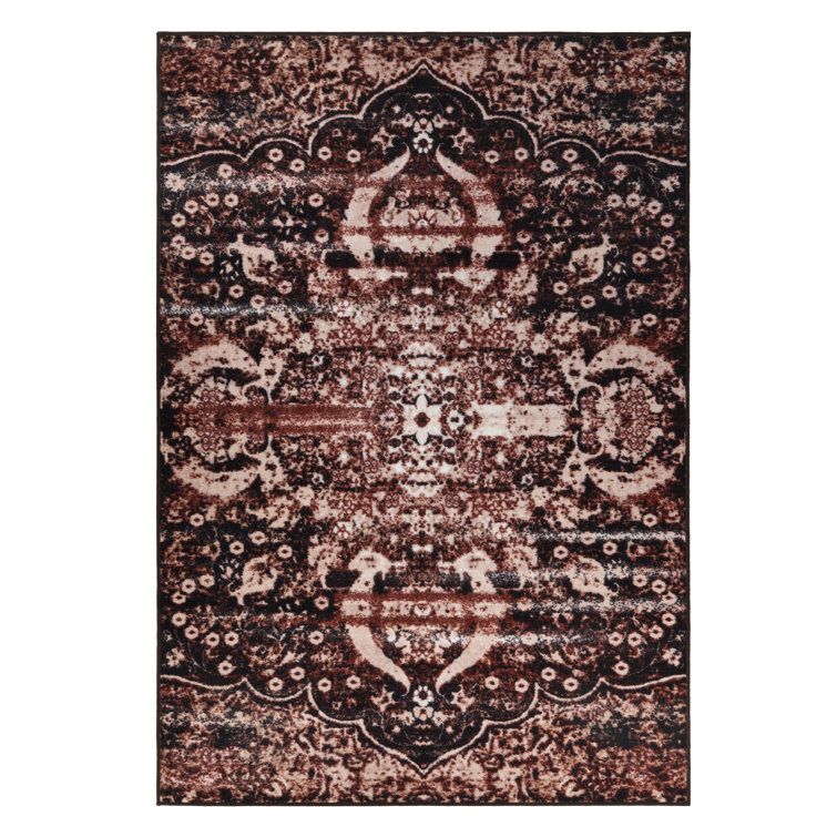 Myrick Bohemian Rustic Medallion Indoor Area Rug