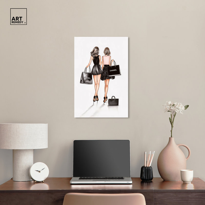 «Sacs and Bliss III», art glamour sur toile par Art Remedy, Toile tendue, H 24 po x l 16 po