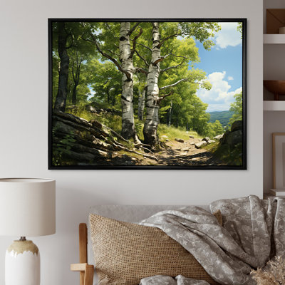 Birch Tree Forest Essence 1 - Arbre, art mural