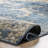 Kazu Vintage Abstract Machine Woven / Power Loomed Performance Blue Rug-419205638