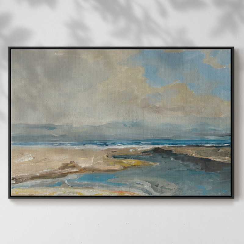Lincoln Beach, Blanc, Noir, H 17 po x l 25 po x P 2 po
