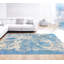 Tapis bleu / beige / noir