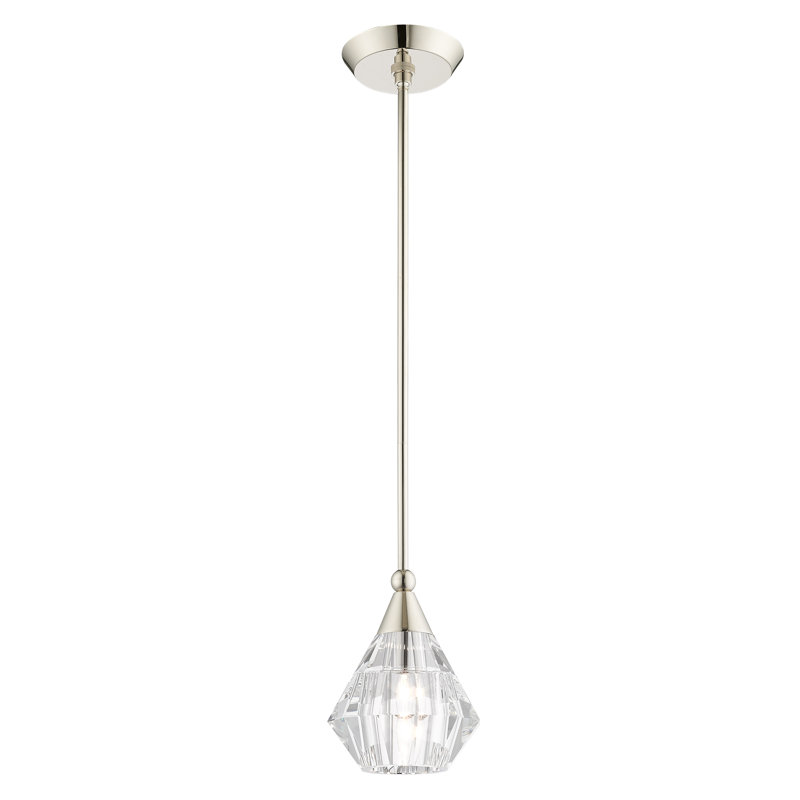 1 - Light Polished Nickel Pendant