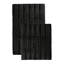2 Piece Bath Mat Set - Ivory Solid Striped Bathroom Mat Soft Plush Thick-905721557