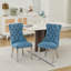Ensemble de 2 chaises capitonnées avec garniture cloutée-583559470