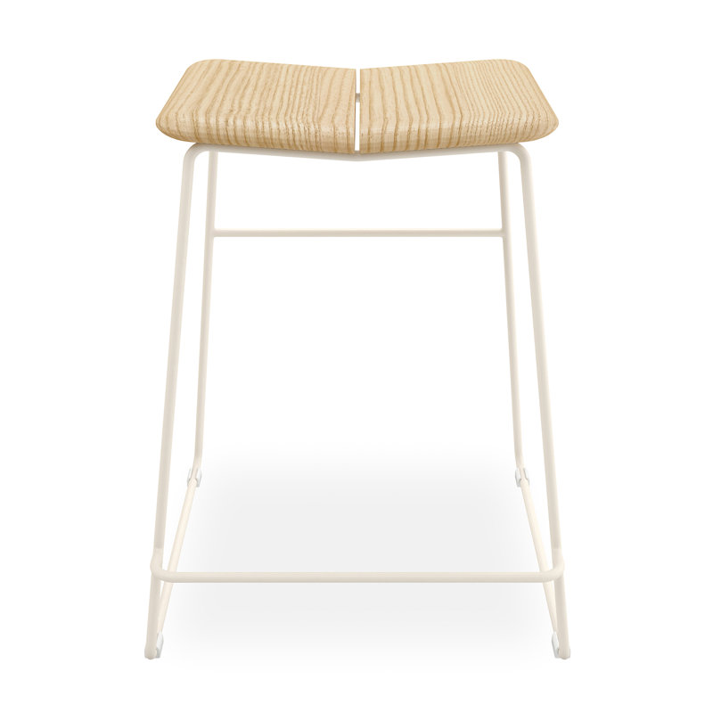Aero Bar Stool & Counter Stool, Swan Powder Coat, Bar Stool (30" Seat Height)