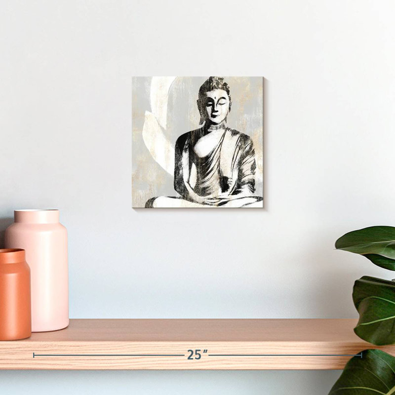 Bouddha assis Leisha II, H 10 po x l 10 po