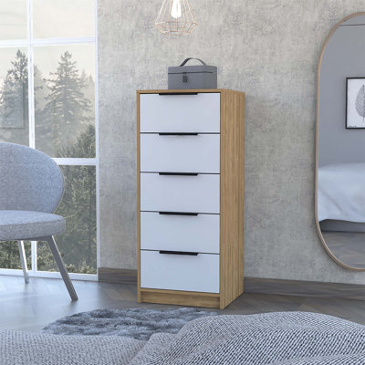 Commode 5 tiroirs, commode verticale
