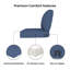 Covers&All 5" Outdoor Seat / Back Cushion With Eco-Friendly Olefin Fabric-612979793