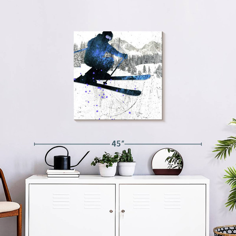 Sireci Extreme Skier I, 24" H x 24" W