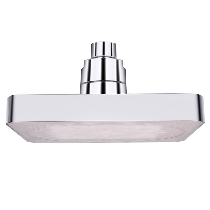 Pomme de douche à DEL réglable standard, Argent