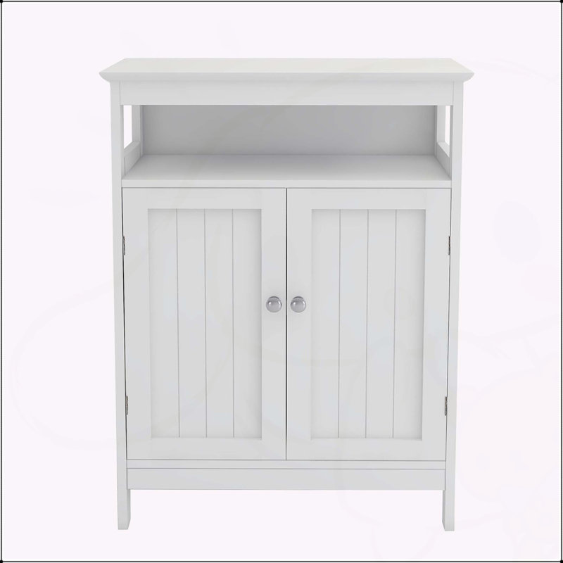 Armoire de salle de bain polyvalente avec portes à double volet et beaucoup de rangement