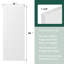 32 po x 80 po Dalle de porte intérieure moulée en composite 7 panneaux blanc lisse-125659628