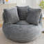 Fauteuil sac de pois en velours côtelé-1323564396