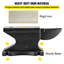 Enclume en fonte, enclume à corne simple de 55 lb (25 kg) avec 8,6 po x 4,1 po-392654113