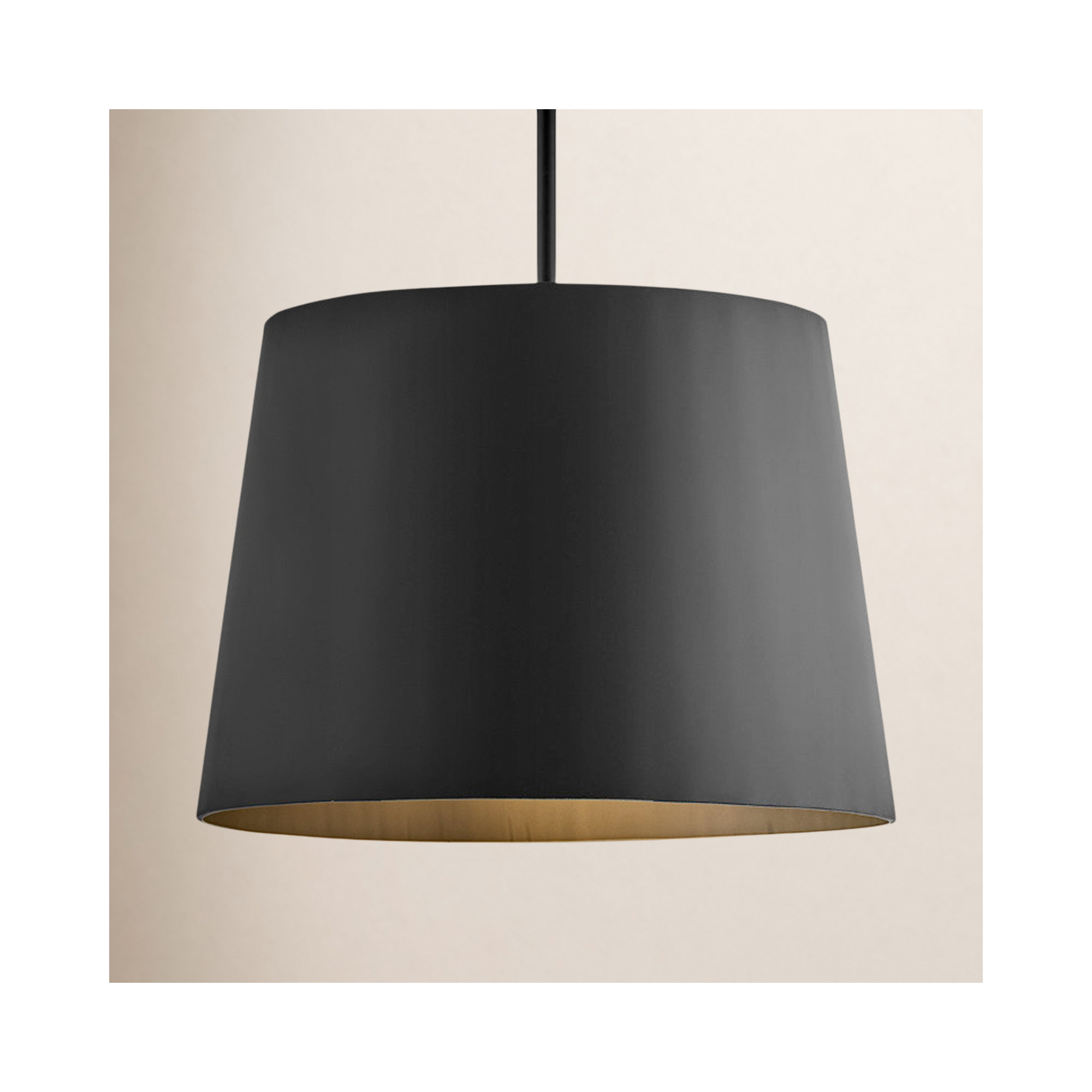 Outdoor Metal Pendant, Black