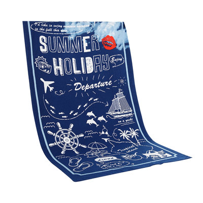 Super-absorbent Active Print Beach Towel - For Swimming QuickDrying And  Patterns Fine Fiber Beach Towel - For Swimming Sports And-Drying