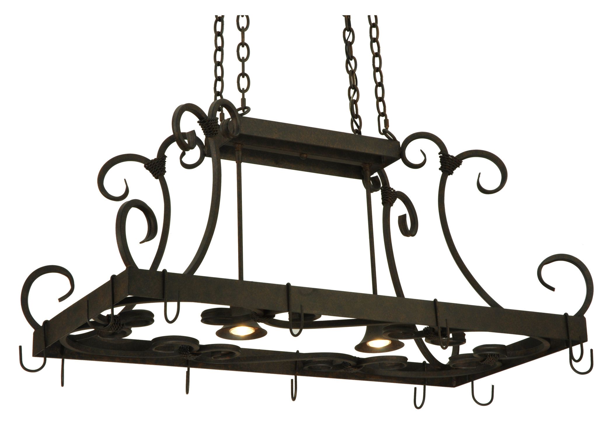 2nd Ave Lighting 2 Light Pot Rack | Wayfair