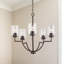 Lustre classique 5 lumières à abat-jour Carter-1003138997