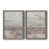 Toile avec cadre gris