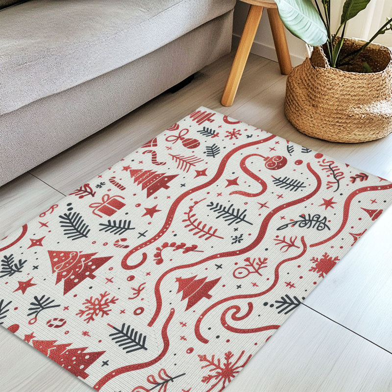 Tapis tressé à paillettes scintillantes, Rectangulaire 3 pi x 5 pi