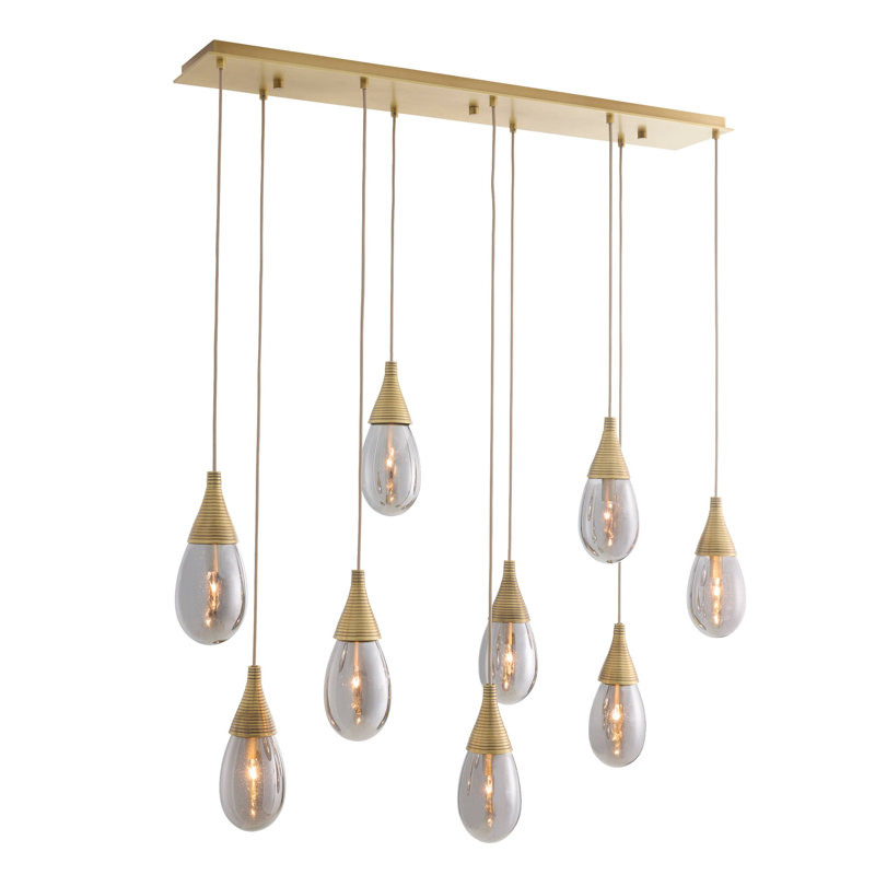 Giselle Linear Multi-Port Chandelier, 9, Does Not Apply" H x 51" W x 11" D