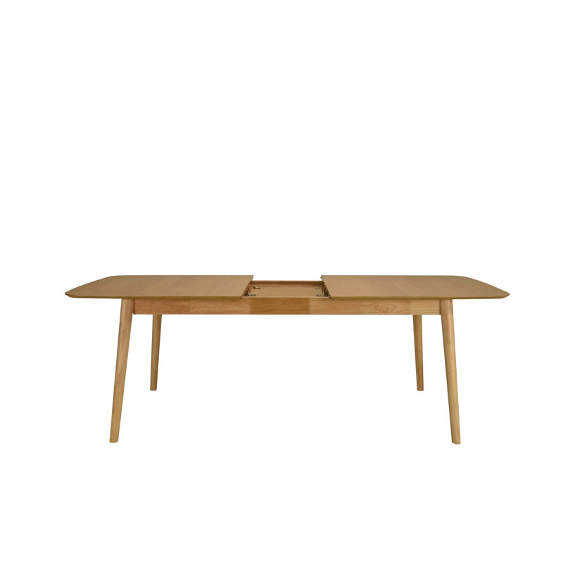 Hardver Indoor Wood Extendable Dining Set, Oak, 5 Pieces: Table, 4 Chairs