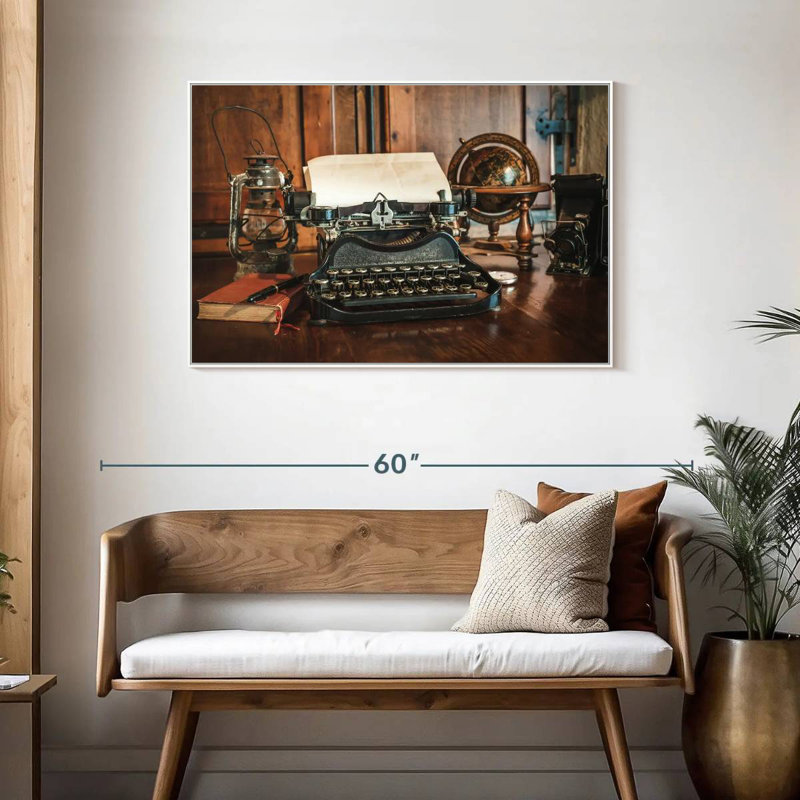 Antiquités, Cadre flottant blanc, 40 po x 27 po