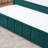 Velvet Upholstered Storage Daybed with Trundle,Side Pocket-1455666706