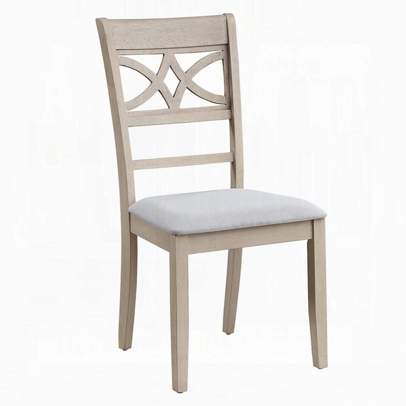 Chaise rembourrée à structure en bois