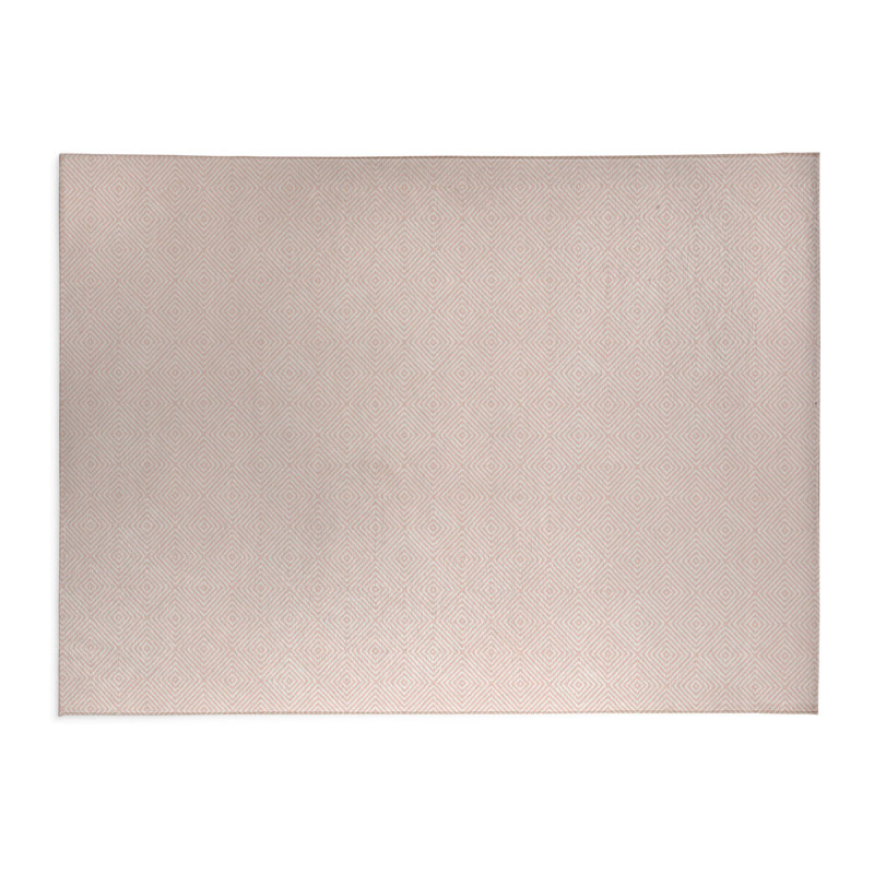 Tapis de bureau léger Ikat, L 5 pi x L 3 pi, Rose