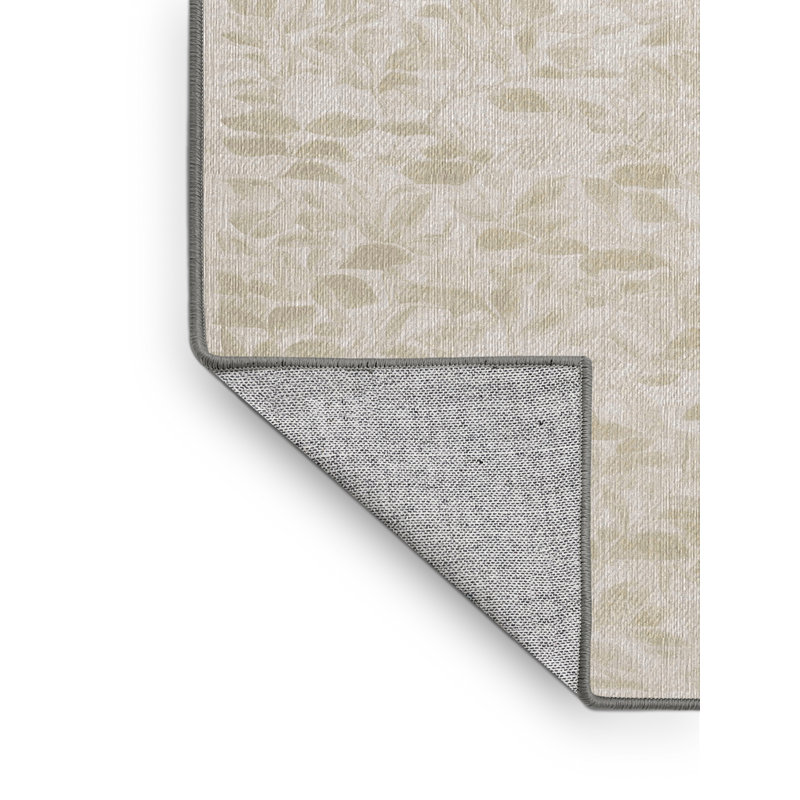 Tapis gris lavable à la machine, Rectangle 4 pi x 6 pi